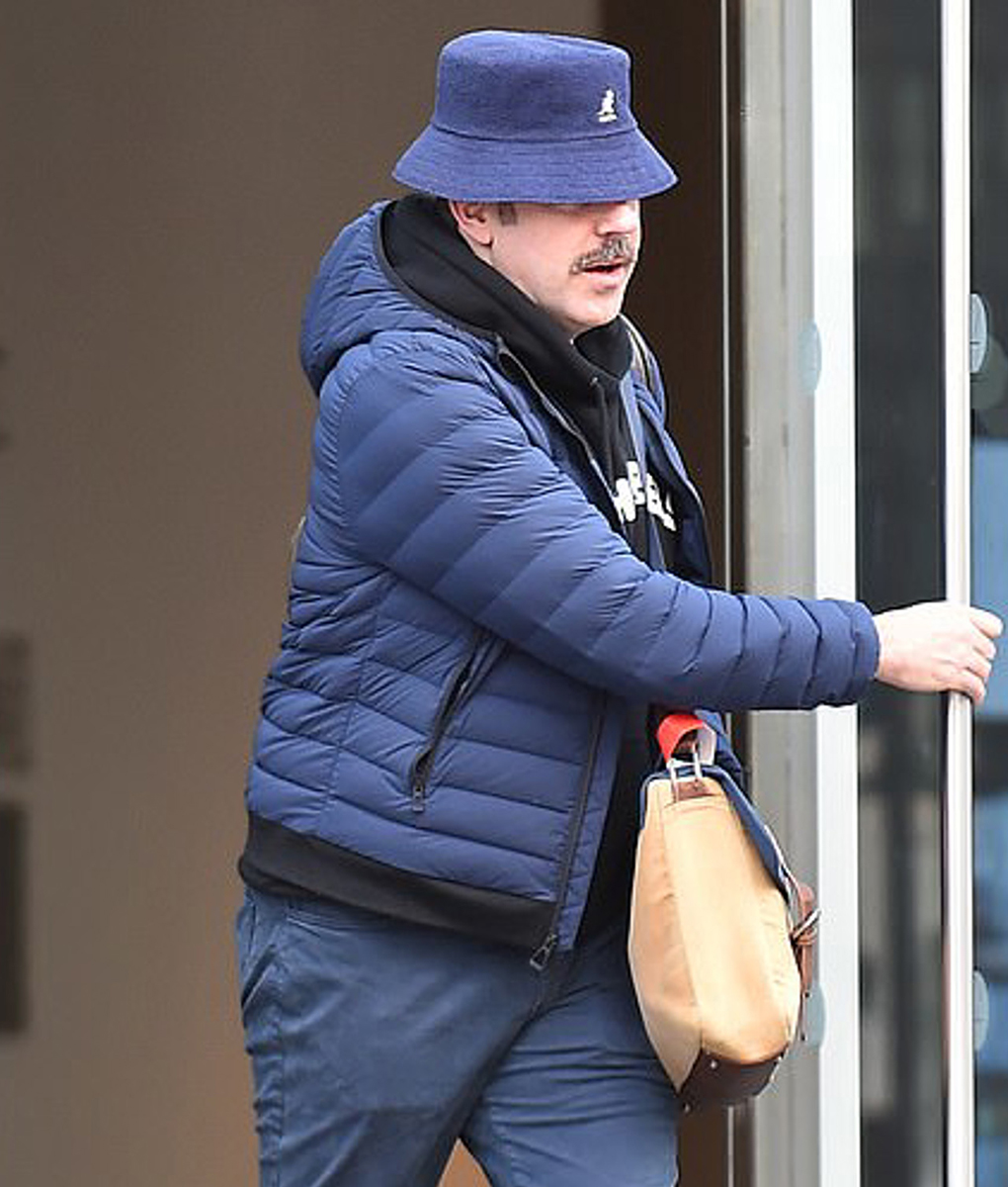 Ted Lasso S3 Jason Sudeikis Blue Puffer Jacket | TLC