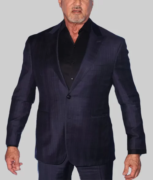 Tulsa King Dwight Blue Blazer-Front View