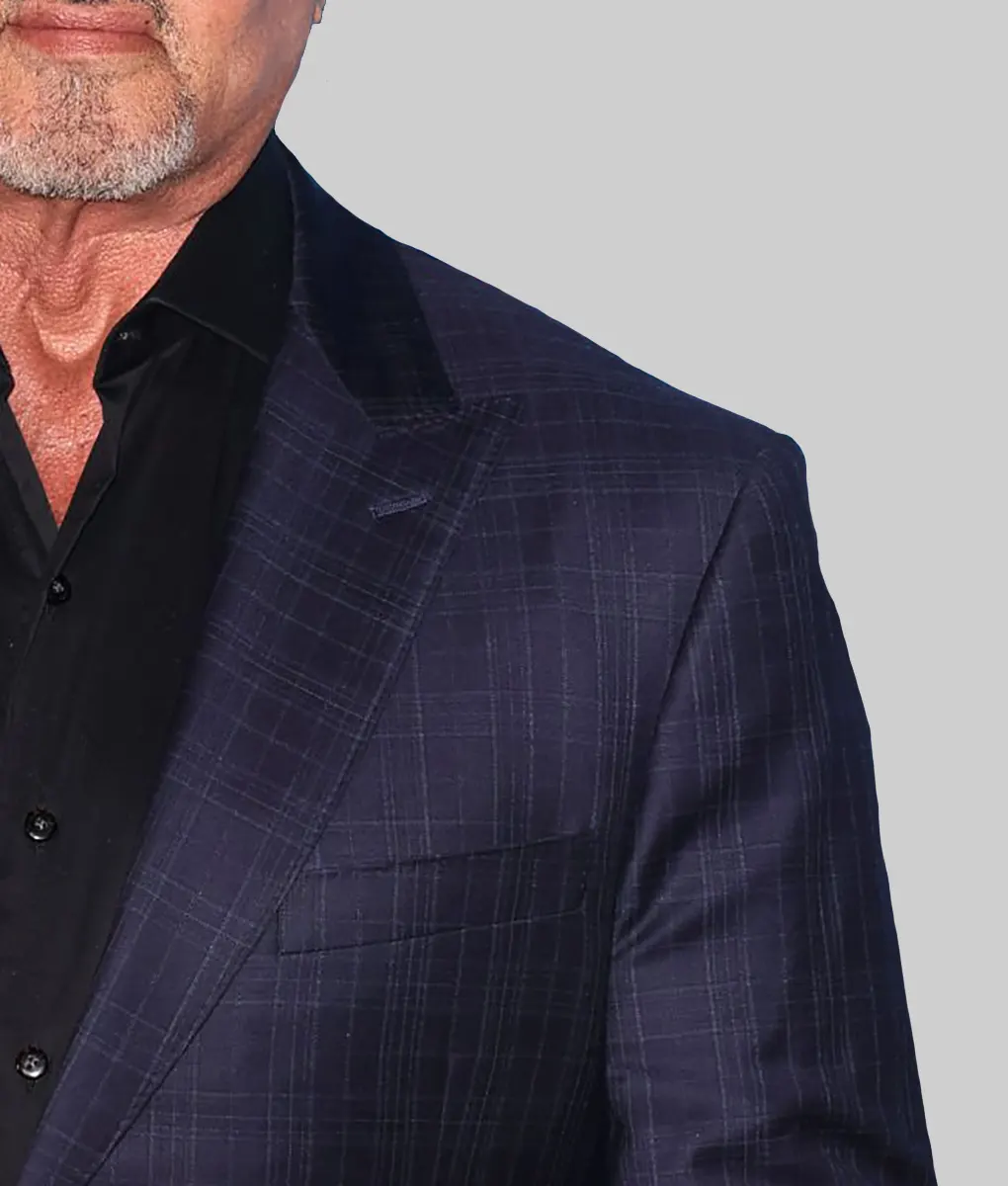 Tulsa King Dwight Blue Blazer-Front View