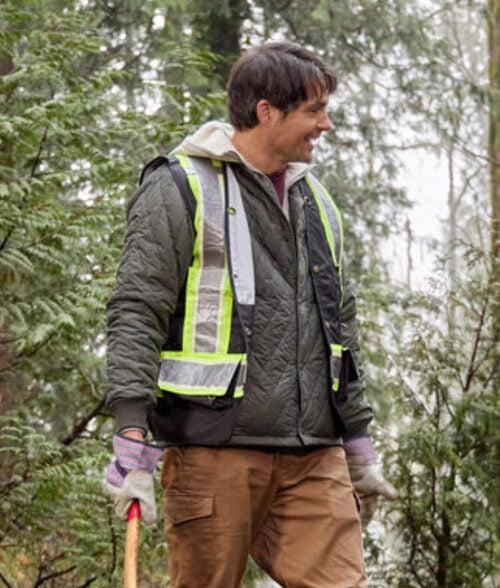 Winning Team (2023) Kristoffer Polaha grey jacket