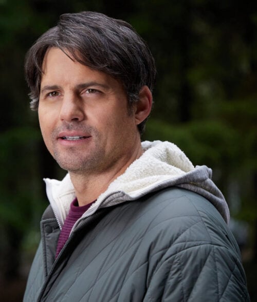 Winning Team (2023) Kristoffer Polaha grey jacket