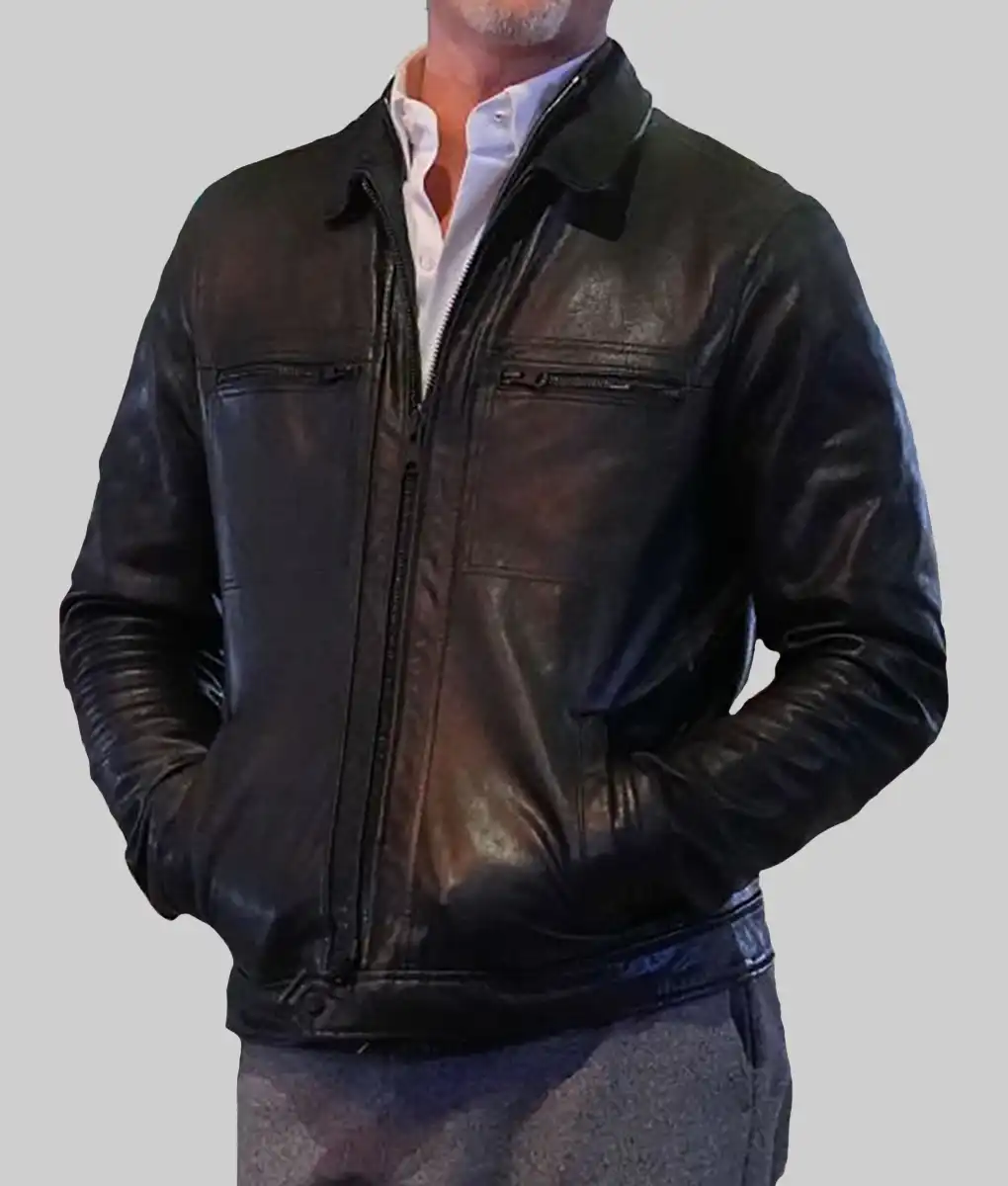 Wolves 2023 Brad Pitt Leather Jacket