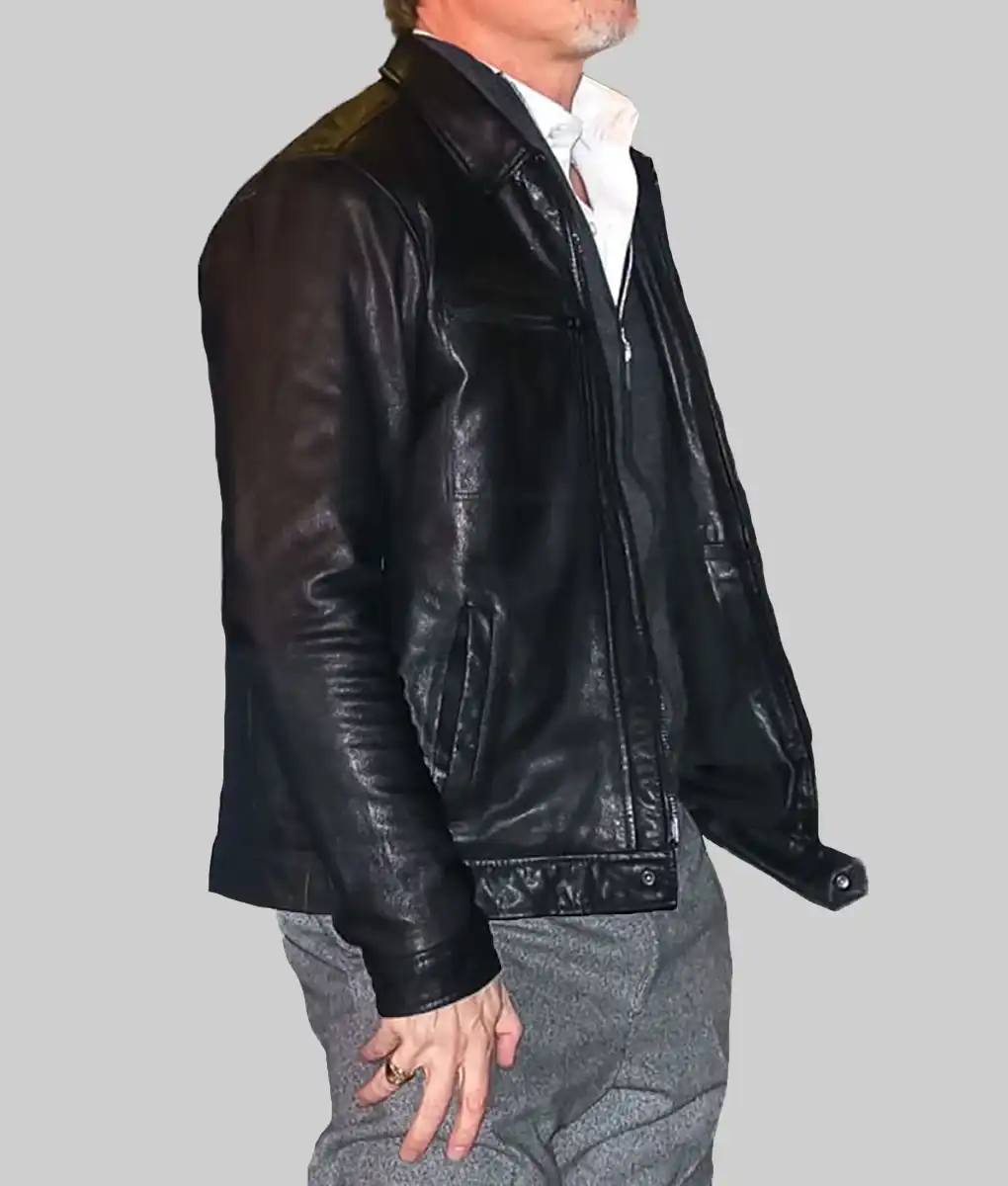 Wolves 2023 Brad Pitt Leather Jacket