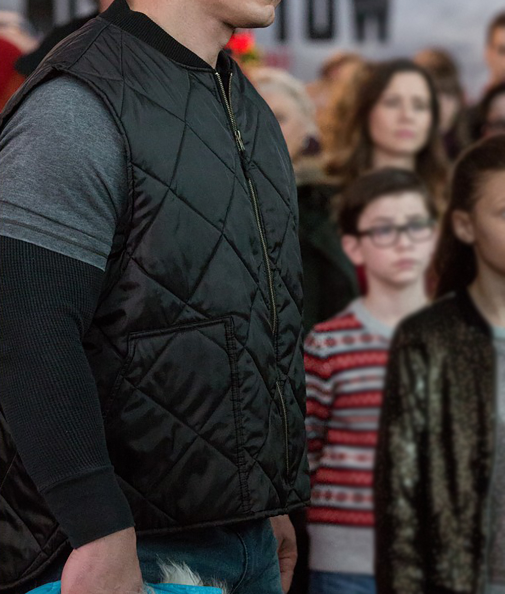 Daddy's Home John Cena Black Quilted Vest