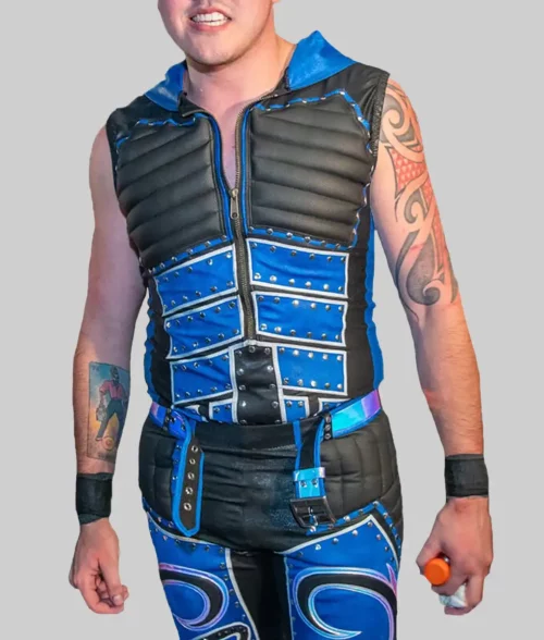 Dominik Mysterio Hooded Leather Vest