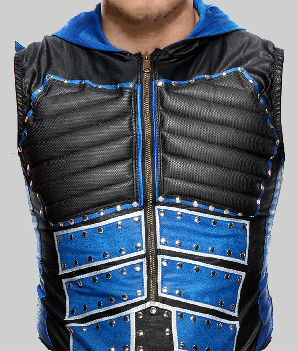 Dominik Mysterio Hooded Leather Vest