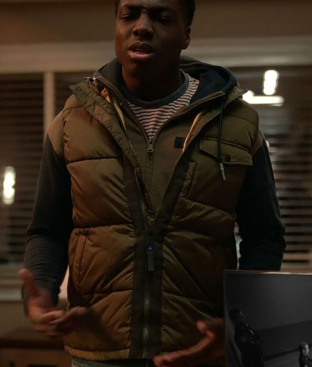 Will Trent - Deion Smith (Jeremy Mitchell) Hooded Puffer Vest