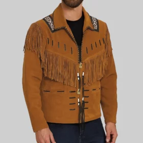 FRINGE VEST SET SUEDE JACKET ブラウンM Clearance！ MITCOWBOYS Cowboy Vest Men Men Cowboy Tassel