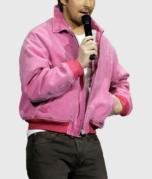 CinemaCon 2023' Ryan Gosling Pink Velvet Jacket