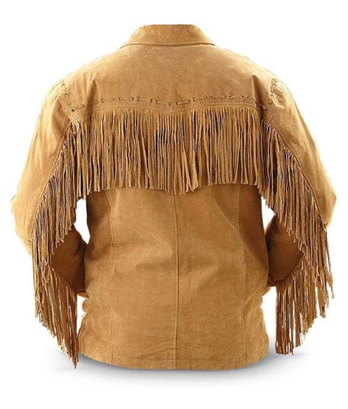 Colter Men's Western Cowboy Fringe Suede Jacket