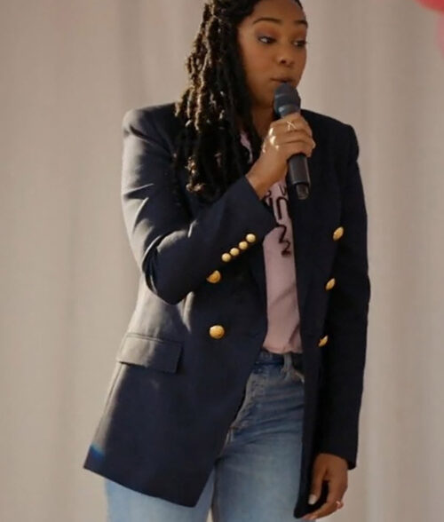 Giving Hope The Ni'cola Mitchell Story - Tatyana Ali Black Blazer