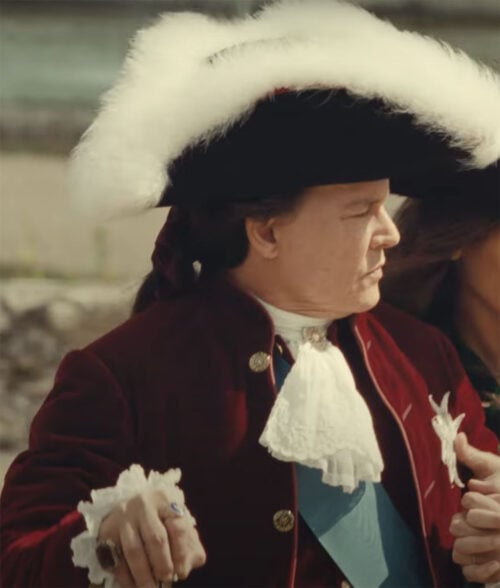 Jeanne du Barry Johnny Depp Louis XV Red Velvet Coat
