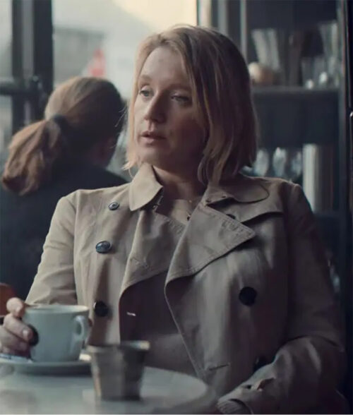 Lupin Ludivine Sagnier Beige Cotton Trench Coat