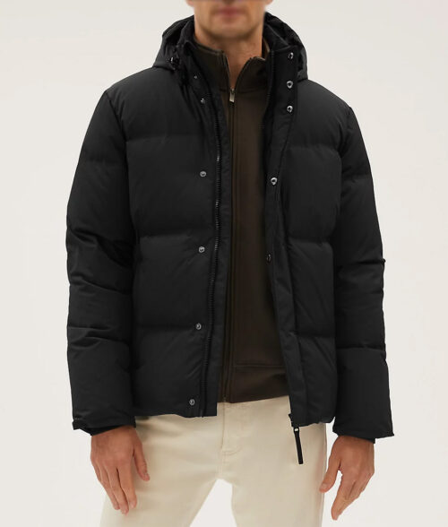 Spider-Man Across the Spider-Verse Miles Morales Black Puffer Jacket