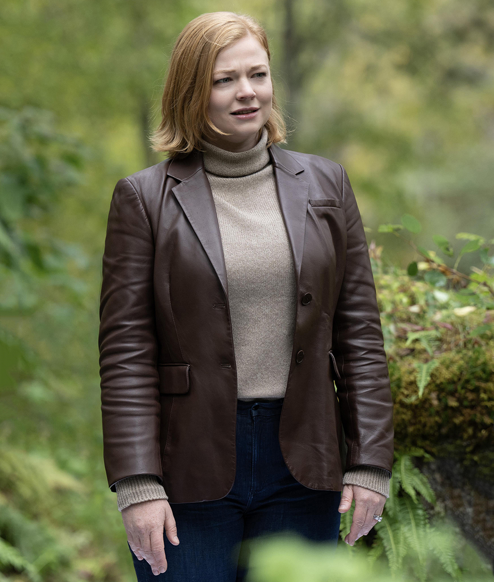 Succession Sarah Shiv Roy Leather Blazer