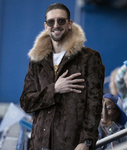Ted Lasso S03 Zava Brown Coat with Fur Collar