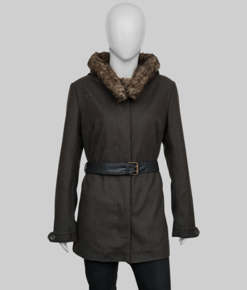 The Mother Jennifer Lopez Hooded Fur Jacket