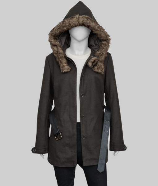 The Mother Jennifer Lopez Hooded Fur Jacket - The Leather City