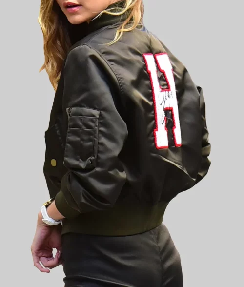 Gigi Hadid Bomber Jacket-Side View