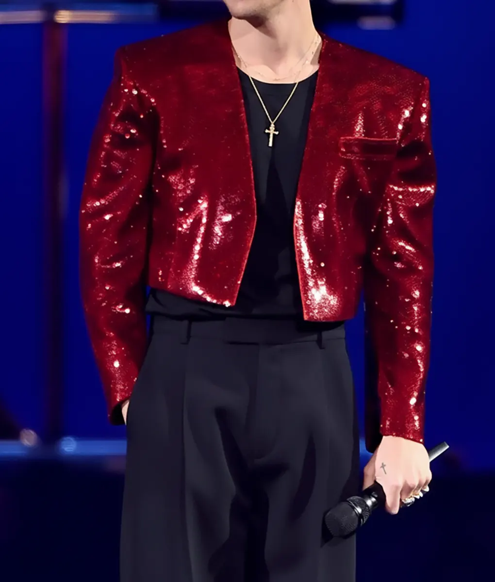 Harry Styles Brit Awards 2023 Sequin Jacket - Front