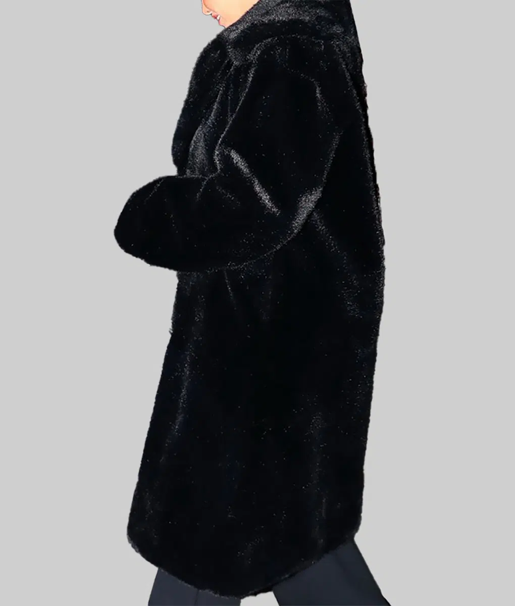 Selena Gomez Fur Coat