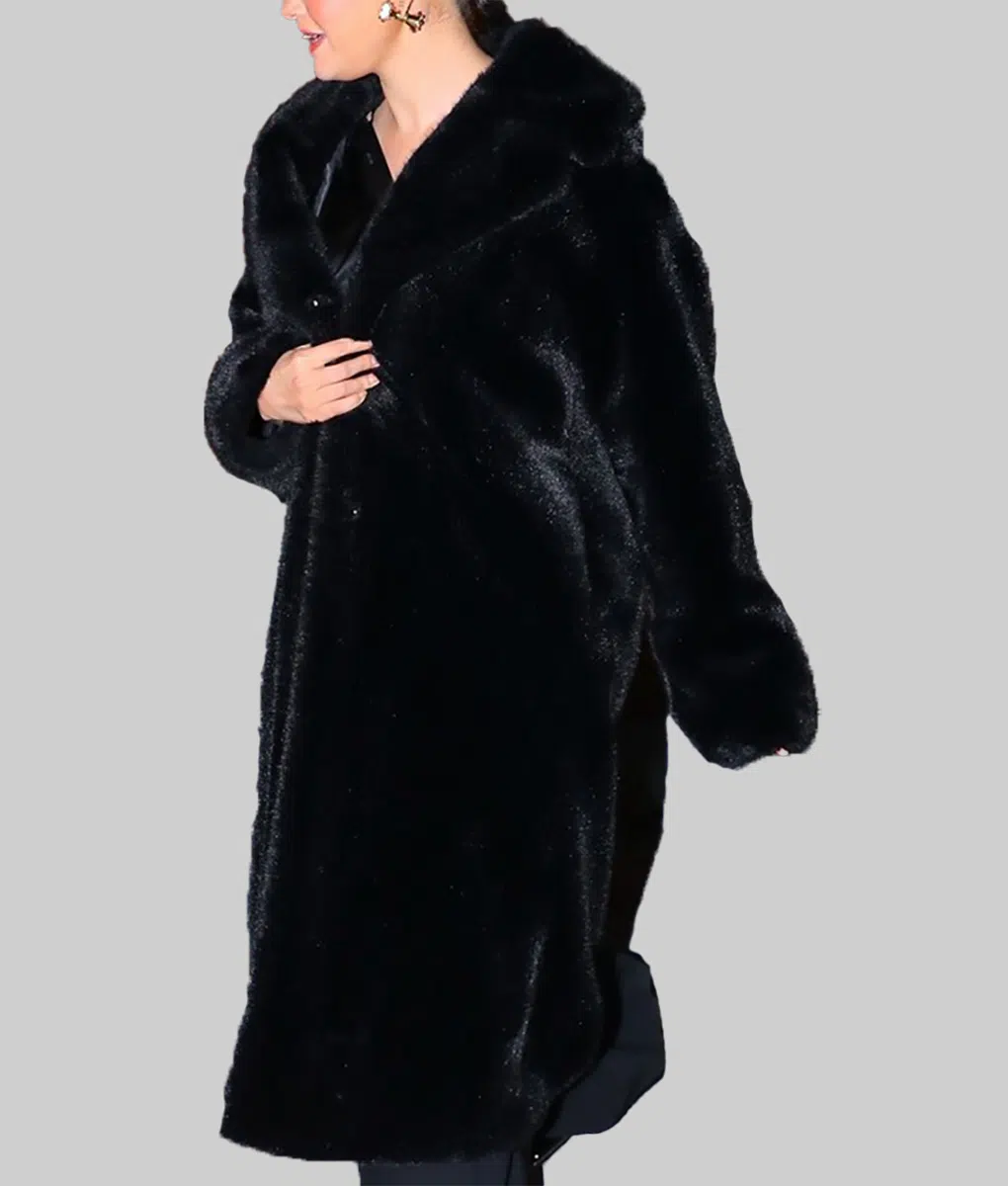 Selena Gomez Fur Coat