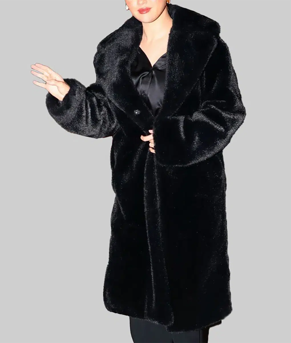 Selena Gomez Fur Coat