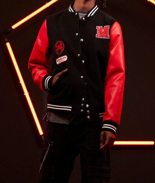 Spider-Man Across the Spider-Verse Miles Morales Varsity Jacket
