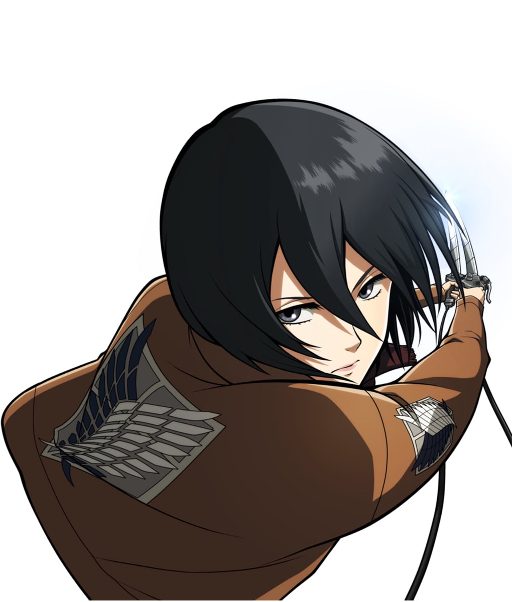 Attack On Titan Mikasa Ackerman Cropped Leather Jacket