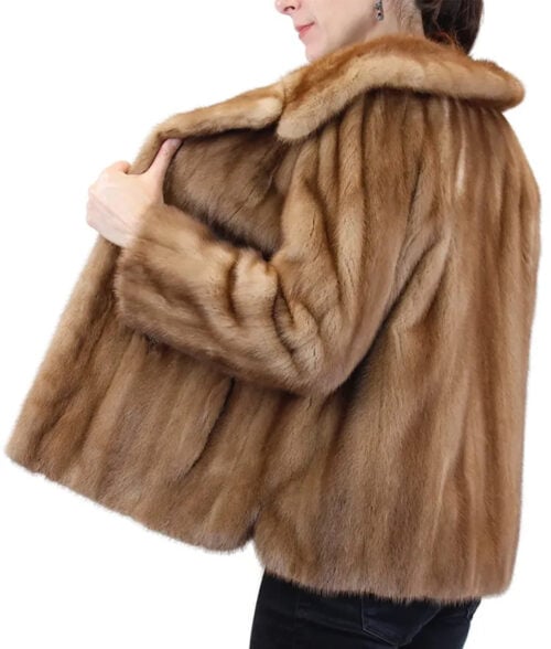 Avery Brown Mink Fur Coat