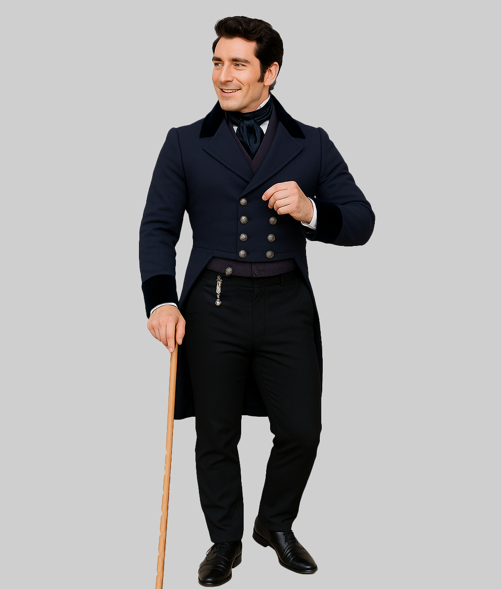 Bridgerton Jonathan Lord Anthony Bridgerton Tailcoat-FrontView2