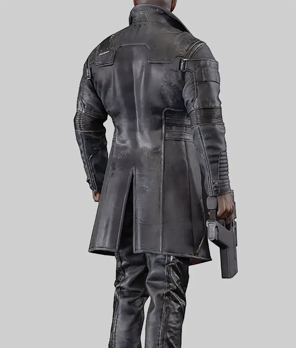 Cyberpunk Solomon Reed Coat-Back View