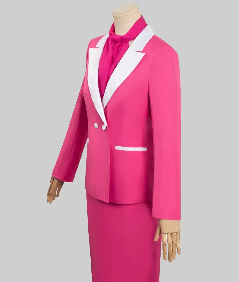 Day-to-Night Barbie Margot Robbie Pink Blazer