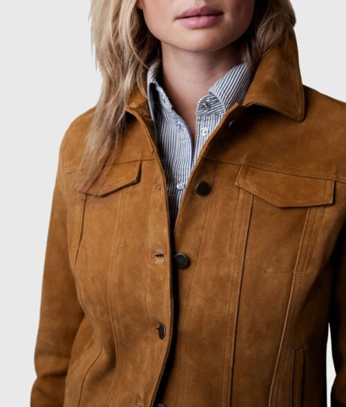 Emma Fubar Brown Suede Jacket