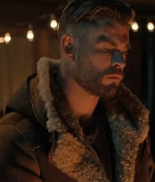 Extraction 2 Chris Hemsworth Tyler Suede Leather Jacket
