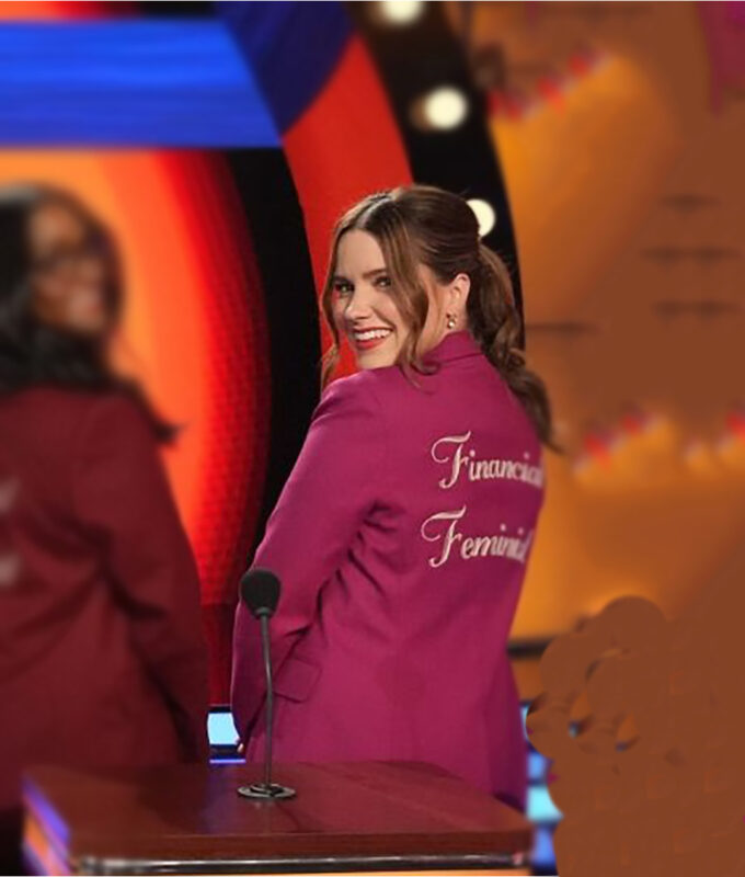 Family Feud Sophia Bush Pink Blazer