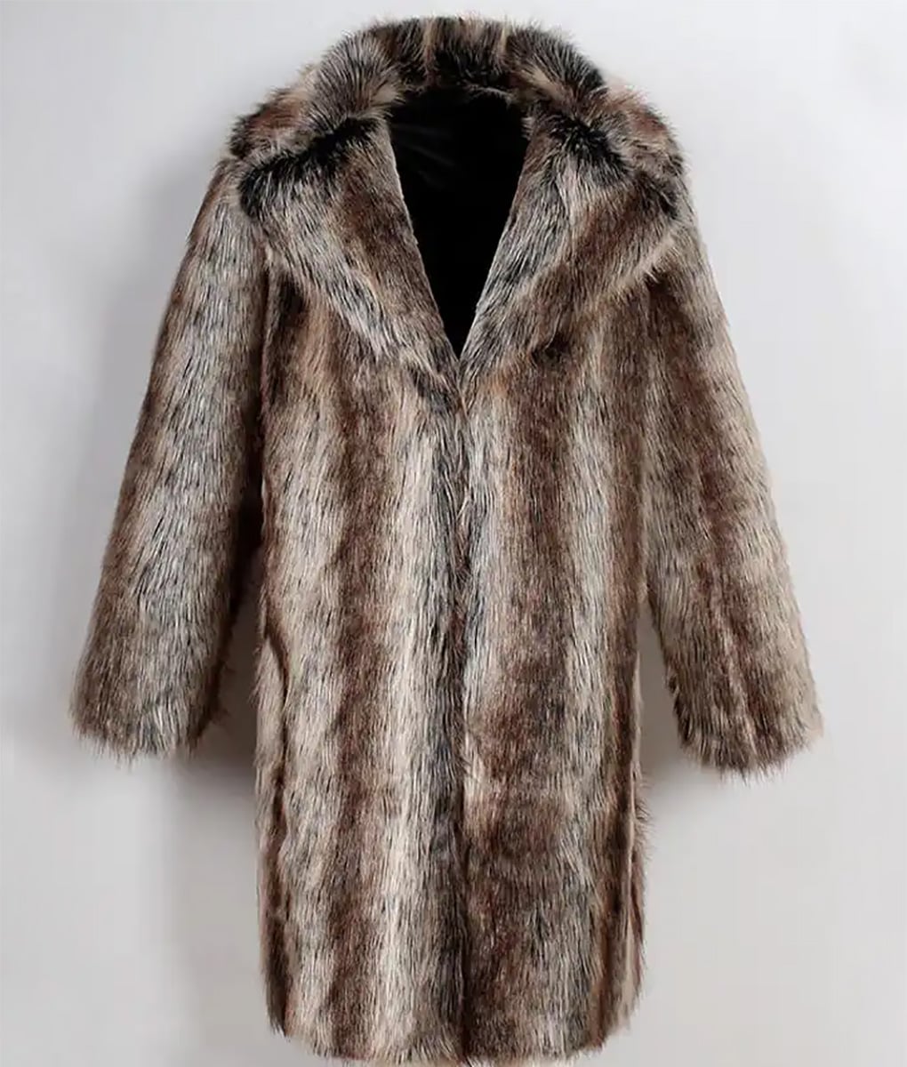 Floyd Black and Brown Mink Fur Coat