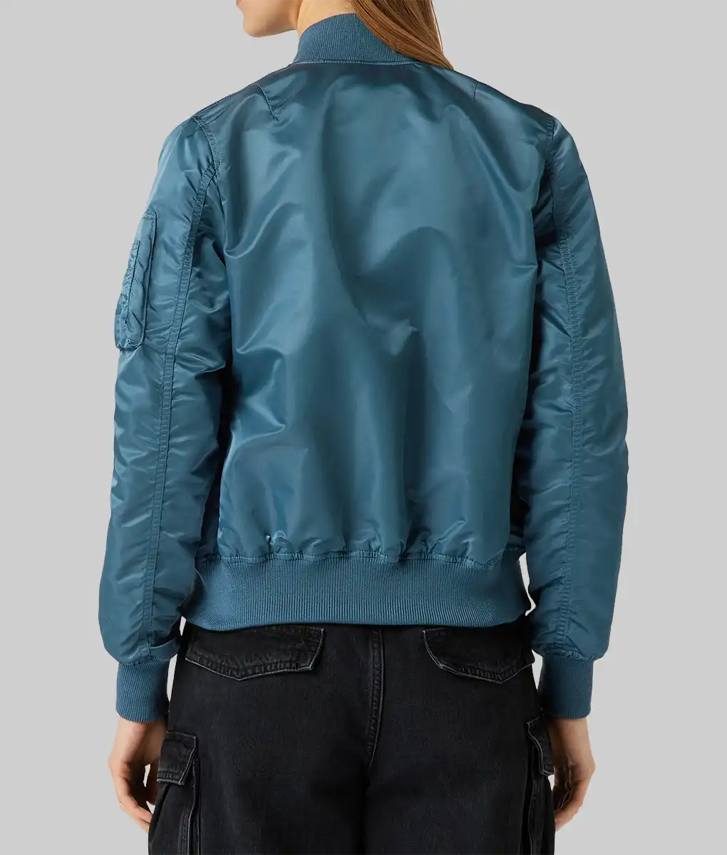 Heidi Klum Cropped Bomber Jacket