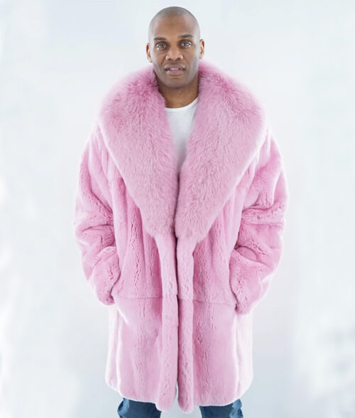 Hendrix Pink Mink Fur Coat