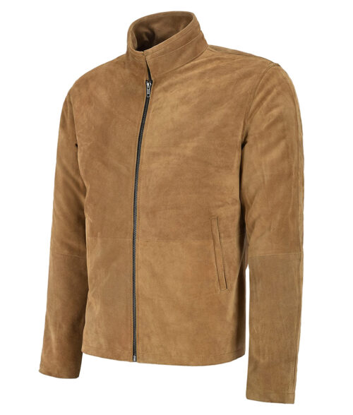 Louis Men's Brown Western Casual Cowboy Soft Suede Jacket