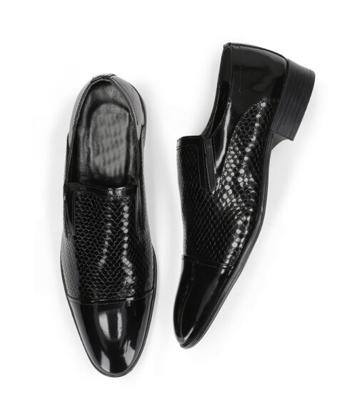 Lincoln Mens Black Leather Dress Shoe