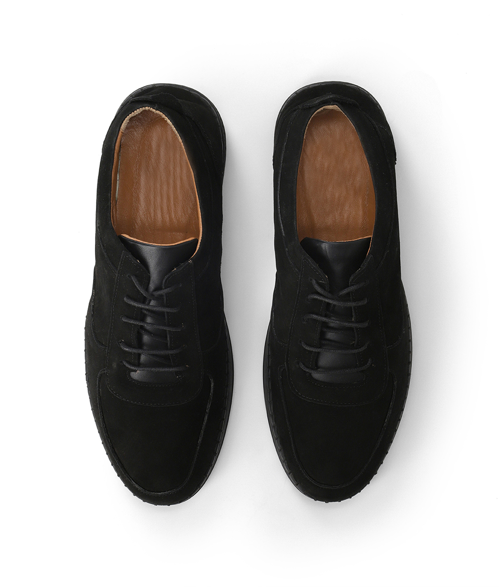 Tyler Mens Black Suede Leather Sneaker