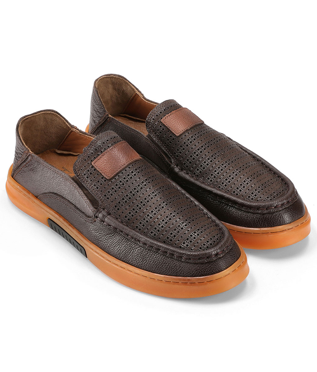 mens brown casual loafers