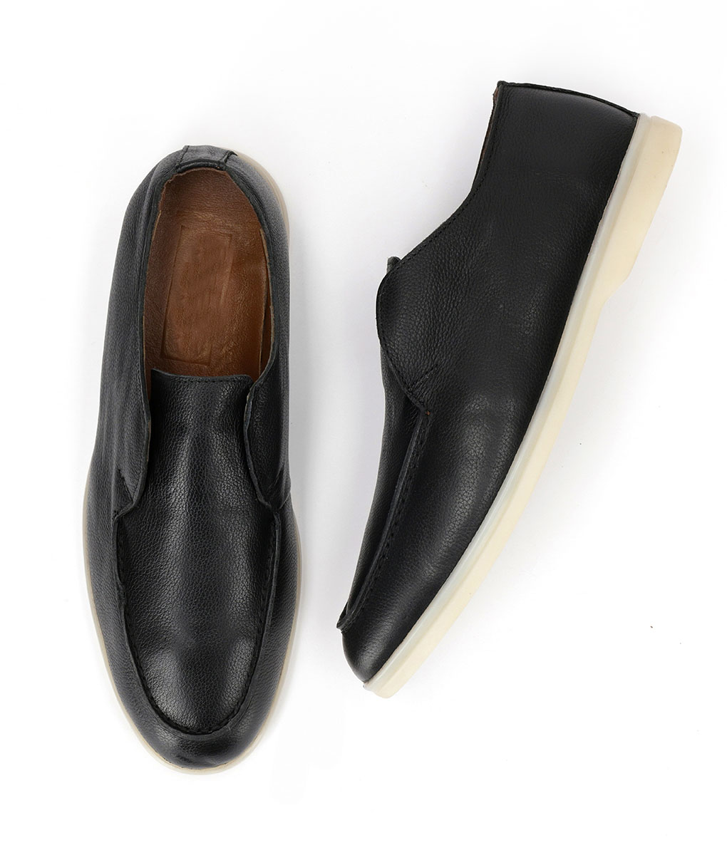 mens black slip on boots