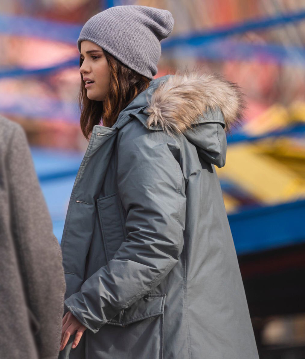 Only Murders in the Building Selena Gomez Blue Parka Jacket