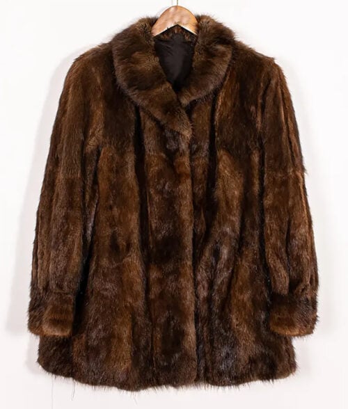 Rylan Brown Mink Fur Coat