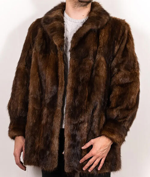 Rylan Brown Mink Fur Coat