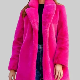 Zoey Pink Fur Coat