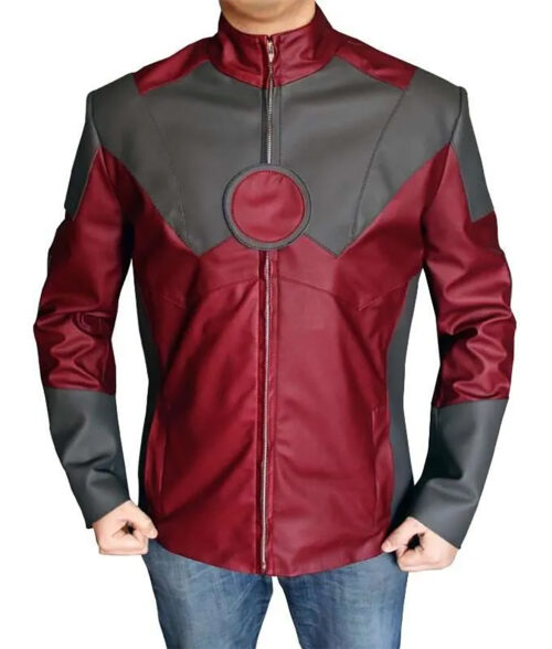 Iron Man Leather Jacket - Avenger Jacket | Men's Leather Jacket - Front View