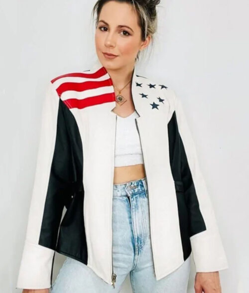 American Flag Leather Jacket